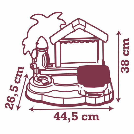 Smoby Stitch Strandbar met Accessoires, 12dlg.