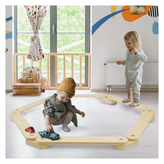 Houten Balanscircuitset, 15dlg.