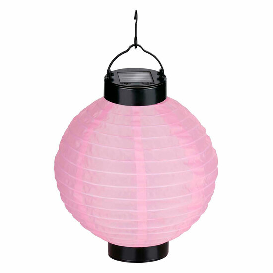 Solar Lampion Roze, 20cm
