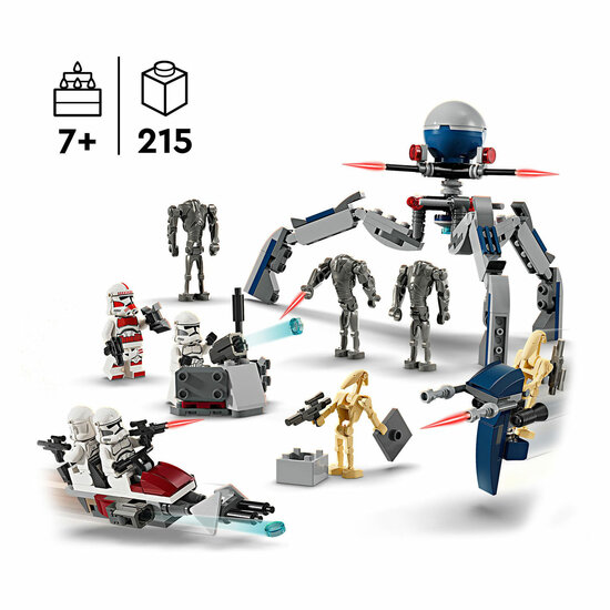 LEGO Star Wars 75372 Clone Trooper en Battle Droid Battle Pack