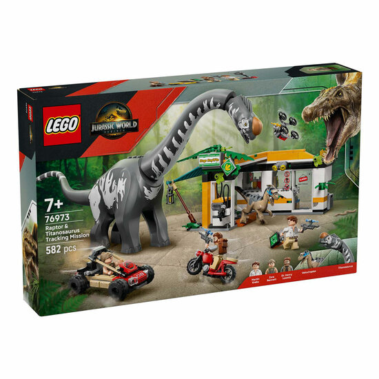 LEGO Jurassic World 76973 Raptor en Titanosaurus Opsporingsmissie