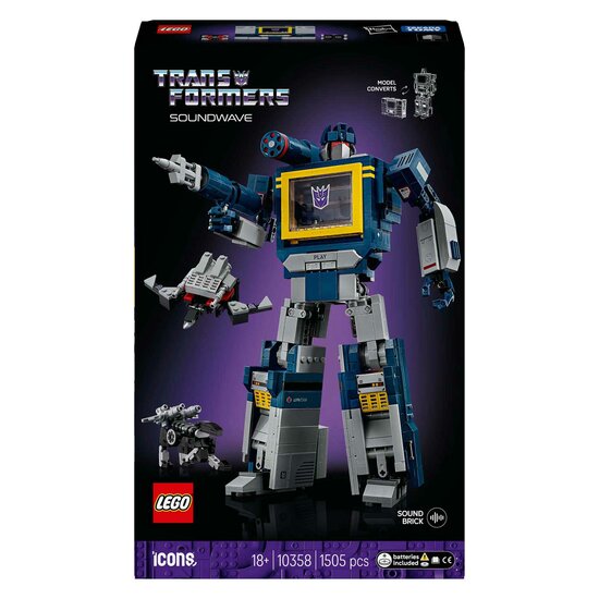 LEGO ICONS 10358 Transformers Soundwave