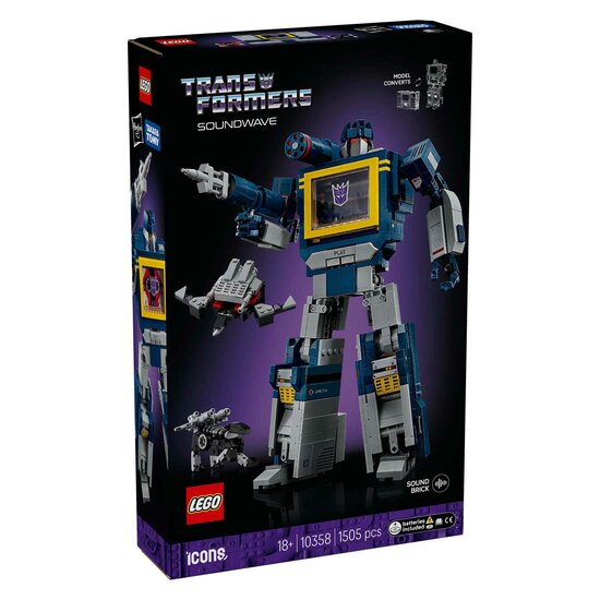 LEGO ICONS 10358 Transformers Soundwave