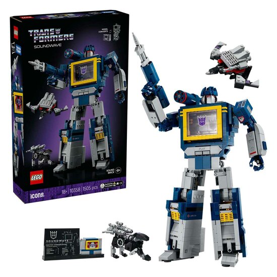 LEGO ICONS 10358 Transformers Soundwave