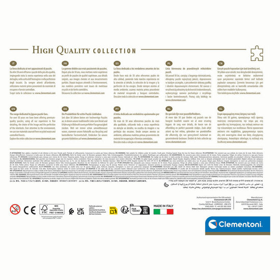 Clementoni Legpuzzel Kunstwerken Olifanten Carnaval, 500st.