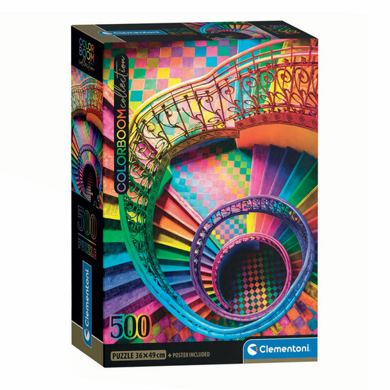 Clementoni Legpuzzel Compact Colorboom Trap, 500st.