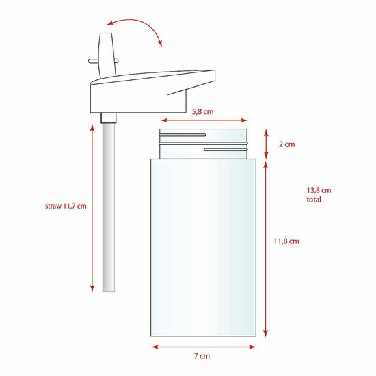 Frozen Drinkfles Let's Eat!, 450ml