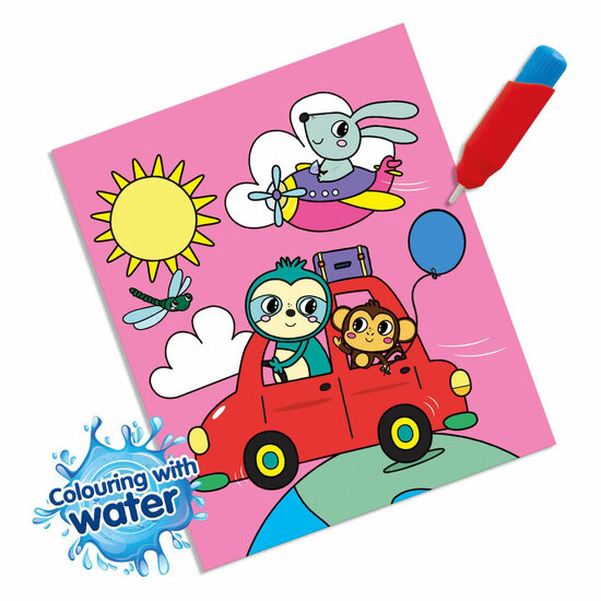 SES Kleuren met Water Kleurboek - Op Reis