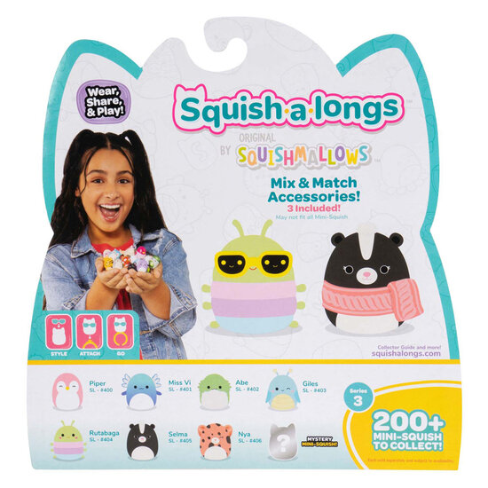 Squishmallows - Squish-a-longs Speelfiguren Style 1 - 8dlg.