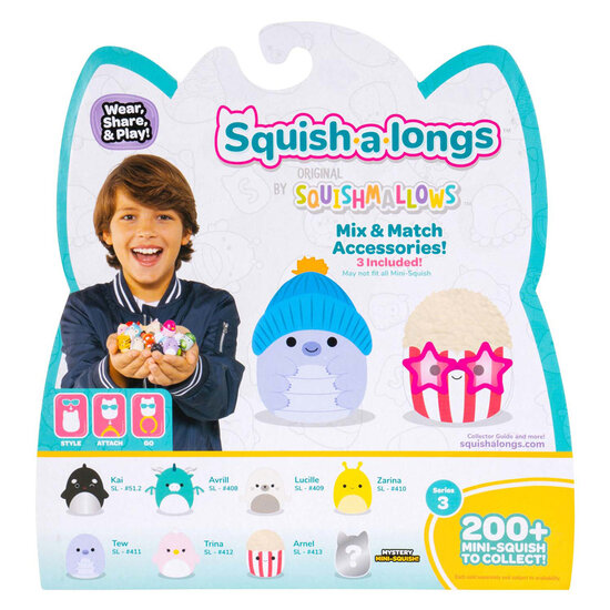 Squishmallows - Squish-a-longs Speelfiguren Style 2 - 8dlg.