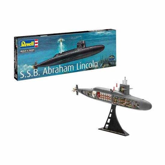 Revell Modelbouwpakket - S.S.B. Abraham Lincoln 1:253 - 158dlg.