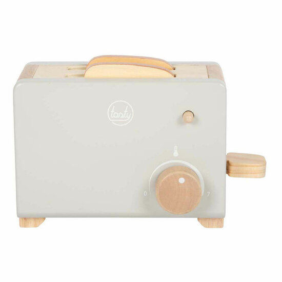 Small Foot - Houten Broodrooster Set Grijs "Tasty"