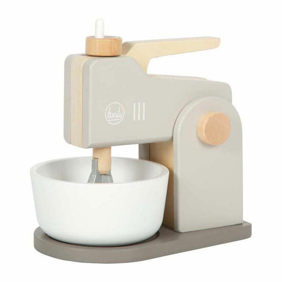 Small Foot - Houten Mixer Speelset Grijs "Tasty"