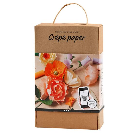 Cr&ecirc;pepapier Bloemen Maken Kit