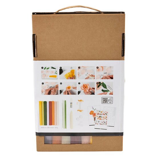 Cr&ecirc;pepapier Bloemen Maken Kit