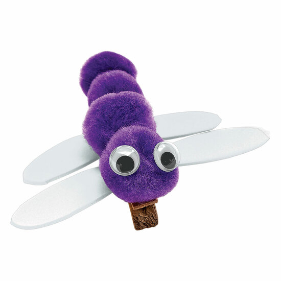 Colorations - Pom Poms Paars, 100st.