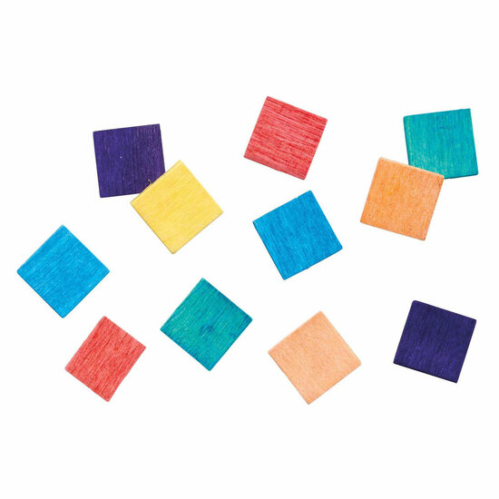 Colorations - Houten Moza&iuml;ek Vierkantjes, 1000st.