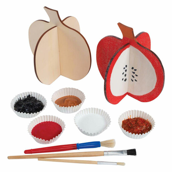 Colorations - Bouw Je Eigen 3D Houten Pompoen, 6dlg.
