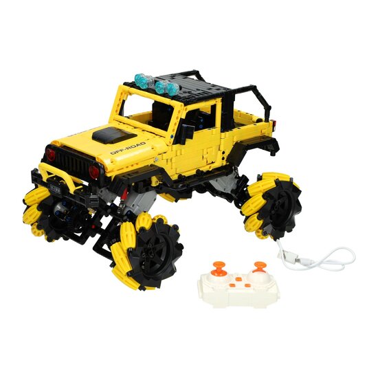 Happy Build Bestuurbare RC Blokjes Bouwset Pickup Truck - 1490dlg.