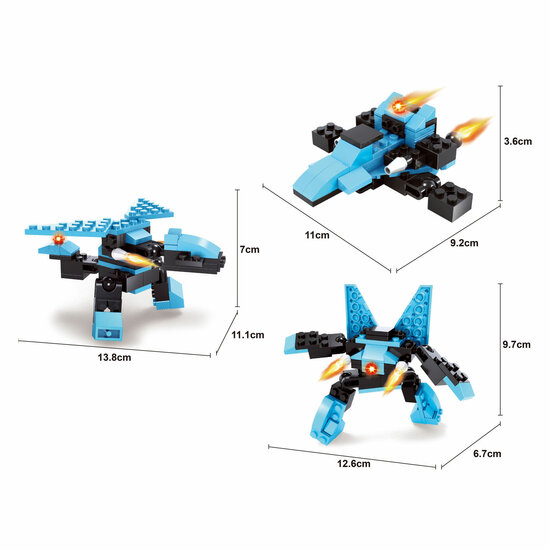 Titans Robot Bouwblokjes Bouwset 3-in-1
