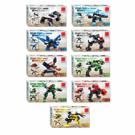 Titans Robot Bouwblokjes Bouwset 3-in-1