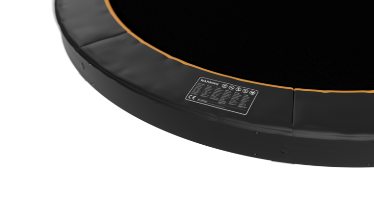 Avyna Trampoline FlatLevel &Oslash;365 | Zwart
