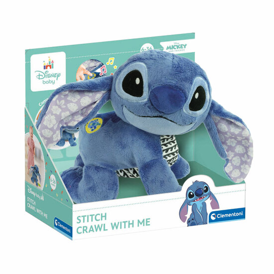Clementoni Baby Disney Stitch Kruipende Interactieve Knuffel