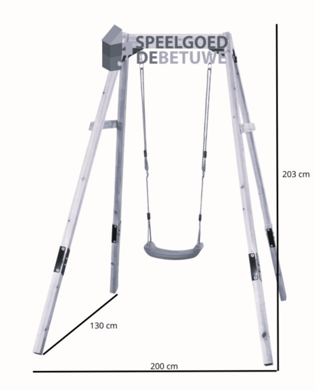 Houten Schommel Ollie - Enkele Schommel - Douglas Hout