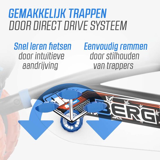 Skelter Berg Buzzy Nitro 2-In-1oranje/blauw/zwart