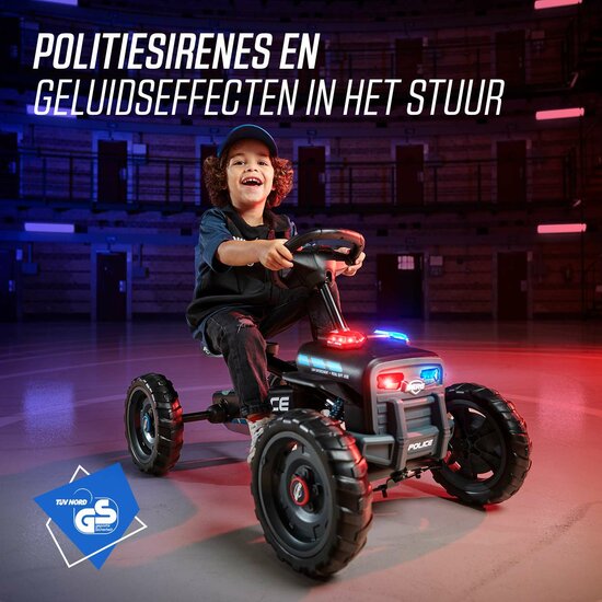 BERG skelter Buzzy Police met soundbox zwart 2-5 jaar zwart