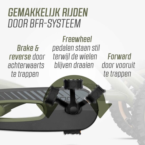 BERG Buddy Trail Green Skelter met Handrem