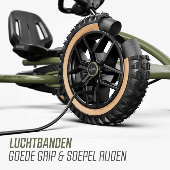 BERG Buddy Trail Green Skelter met Handrem