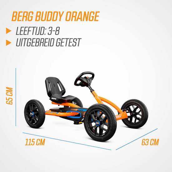 Skelter Berg Buddy B-Orange-oranje/zwart