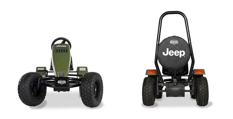 Skelter met BFR-systeem en XXL frame BERG Jeep Revolution XL groen