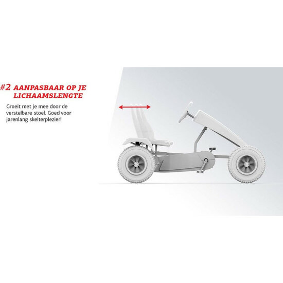 Skelter met BFR-systeem en XXL frame BERG Jeep Revolution XL groen