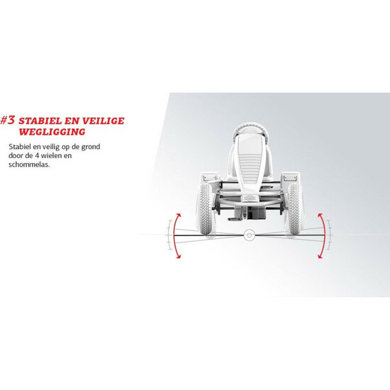 Skelter met BFR-systeem en XXL frame BERG Jeep Revolution XL groen