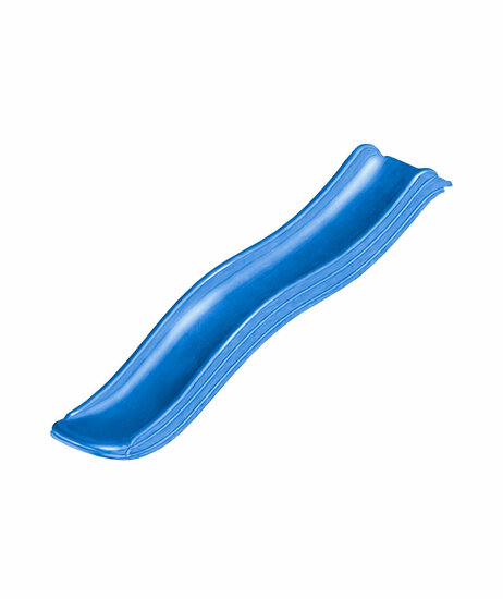 Complete glijbaanset 1,75 m met losse trap en wateraansluiting Donker Blauw