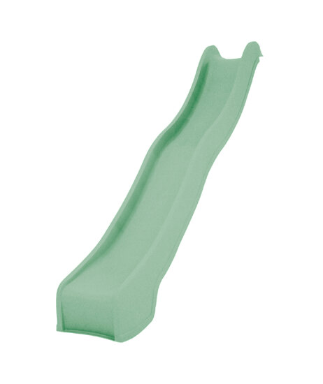 Glijbaan 3 meter met wateraansluiting pastelgroen voor speeltoestel