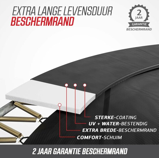 BERG Grand Champion InGround 520 Grijs + Safety Net Deluxe