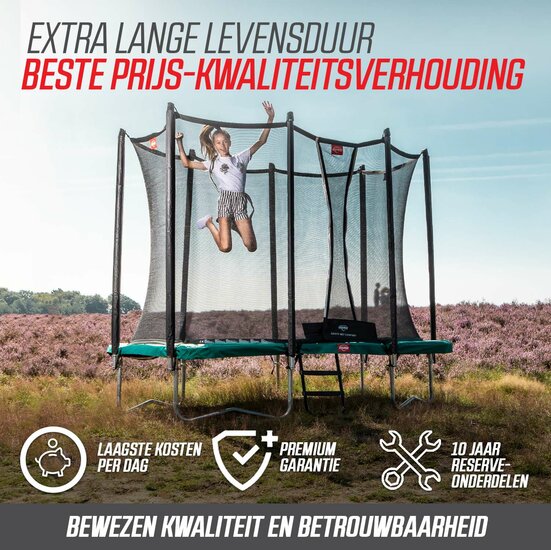BERG Ultim Favorit InGround 410 Grey + Safety Net Comfort
