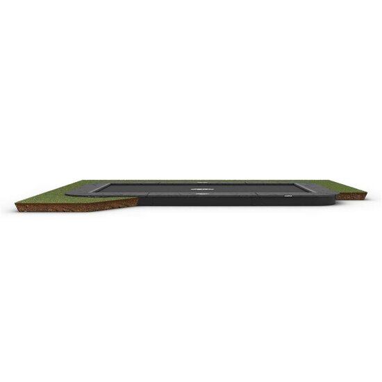 Ingraaftrampoline rechthoek 410x250 cm Berg Champion FlatGround grijs