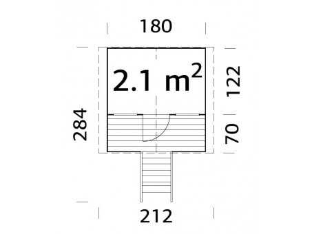 WOODY Houten Speelhuis Nora Ge&iuml;mpregneerd 16mm