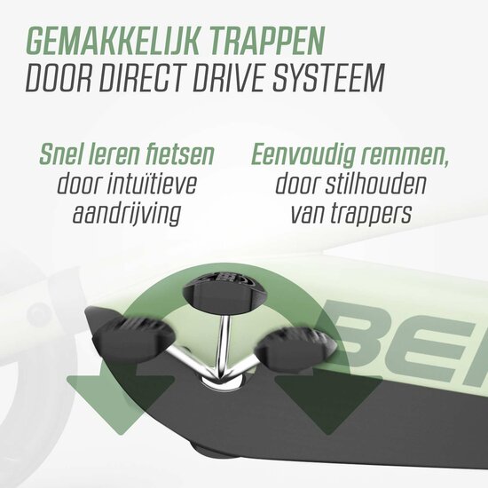 Skelter BERG Buzzy Green 4 wielen - 2 tot 5 jaar (80-120cm)