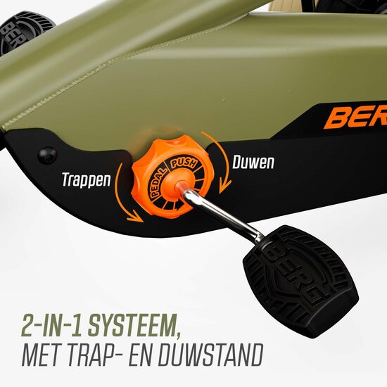 Skelter met duwstang BERG Buzzy Retro groen 2-5 jaar