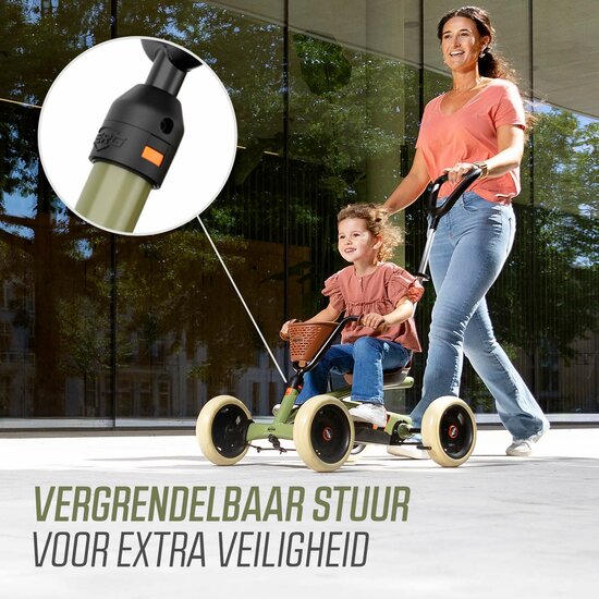 Skelter met duwstang BERG Buzzy Retro groen 2-5 jaar