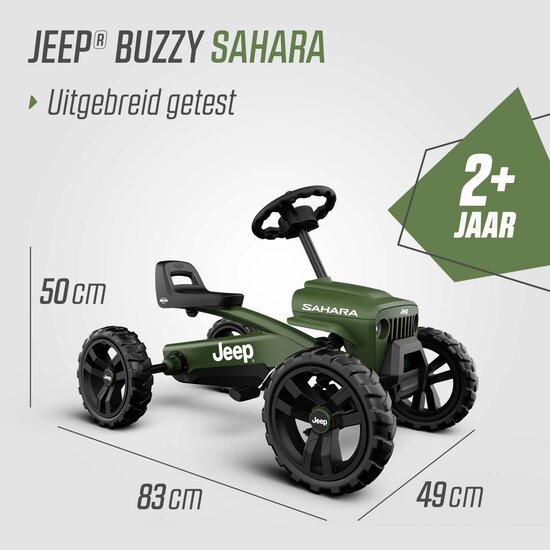 BERG Buzzy Jeep Sahara skelter groen 2-5 jaar