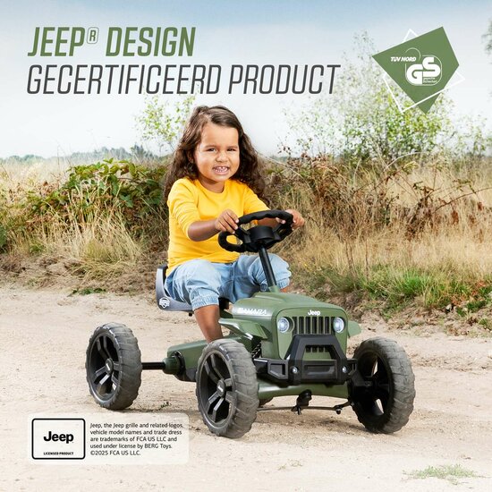 BERG Buzzy Jeep Sahara skelter groen 2-5 jaar