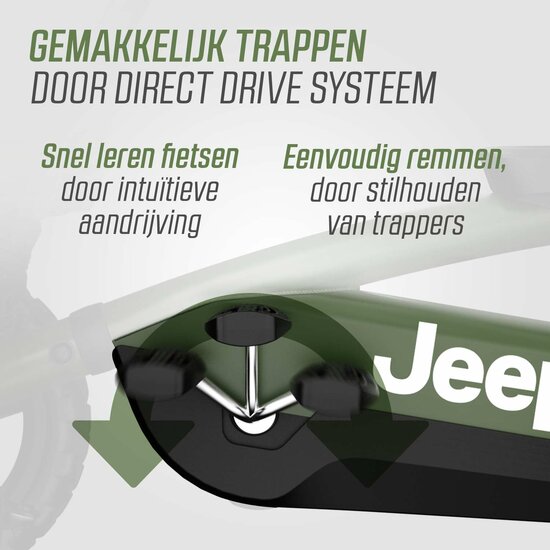 BERG Buzzy Jeep Sahara skelter groen 2-5 jaar