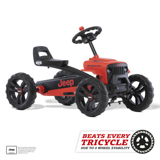 BERG Buzzy Jeep Rubicon skelter 4 wielen rood/zwart 2-5 jaar