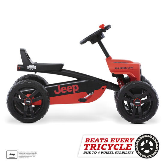 BERG Buzzy Jeep Rubicon skelter 4 wielen rood/zwart 2-5 jaar
